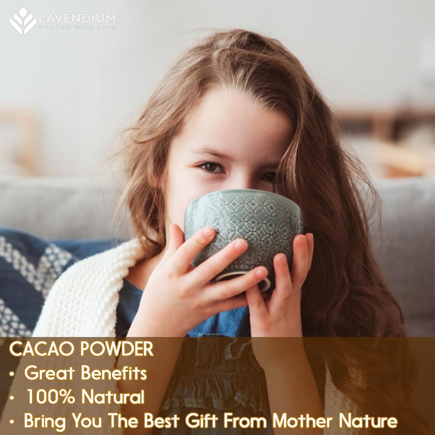 Cacao Powder, 25oz (1.56 lbs), 100% Natural & Pure, Unsweetened, Rich Chocolate Flavor, Perfect for Baking & Smoothies
