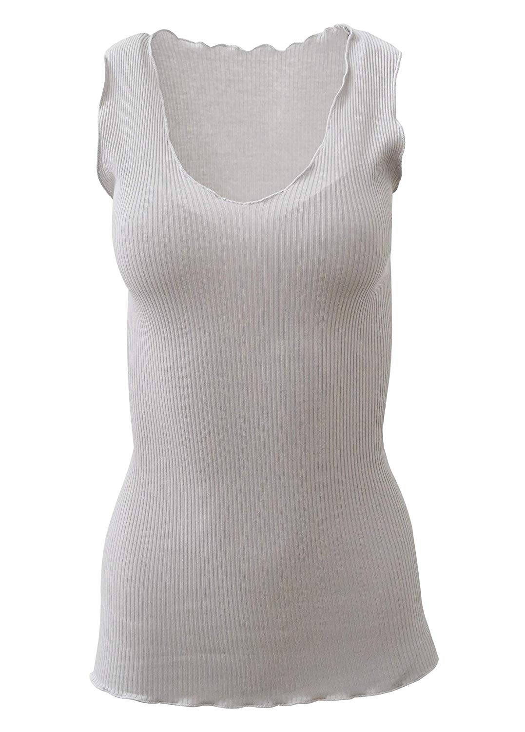 BASIC COTTON Free Spirit Premium Quality 100% Cotton Women's Tank Top. Proudly Made in Italy.