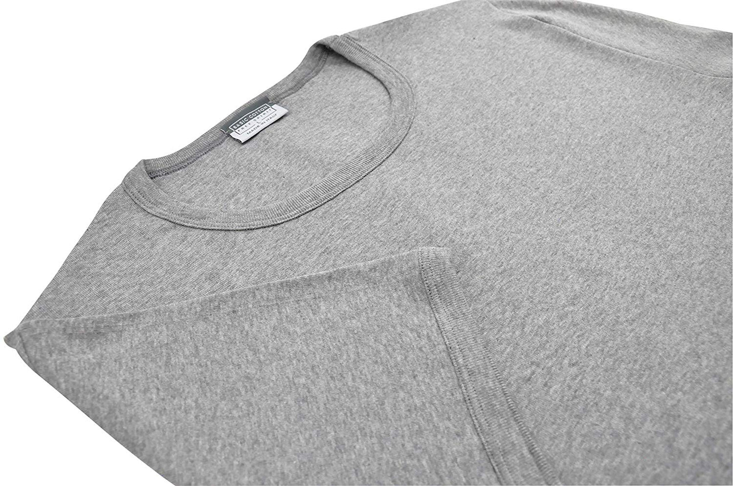 BASIC COTTON Free Spirit Premium Quality 100% Cotton Men's Crew Neck T-Shirt. Proudly Made in Italy.