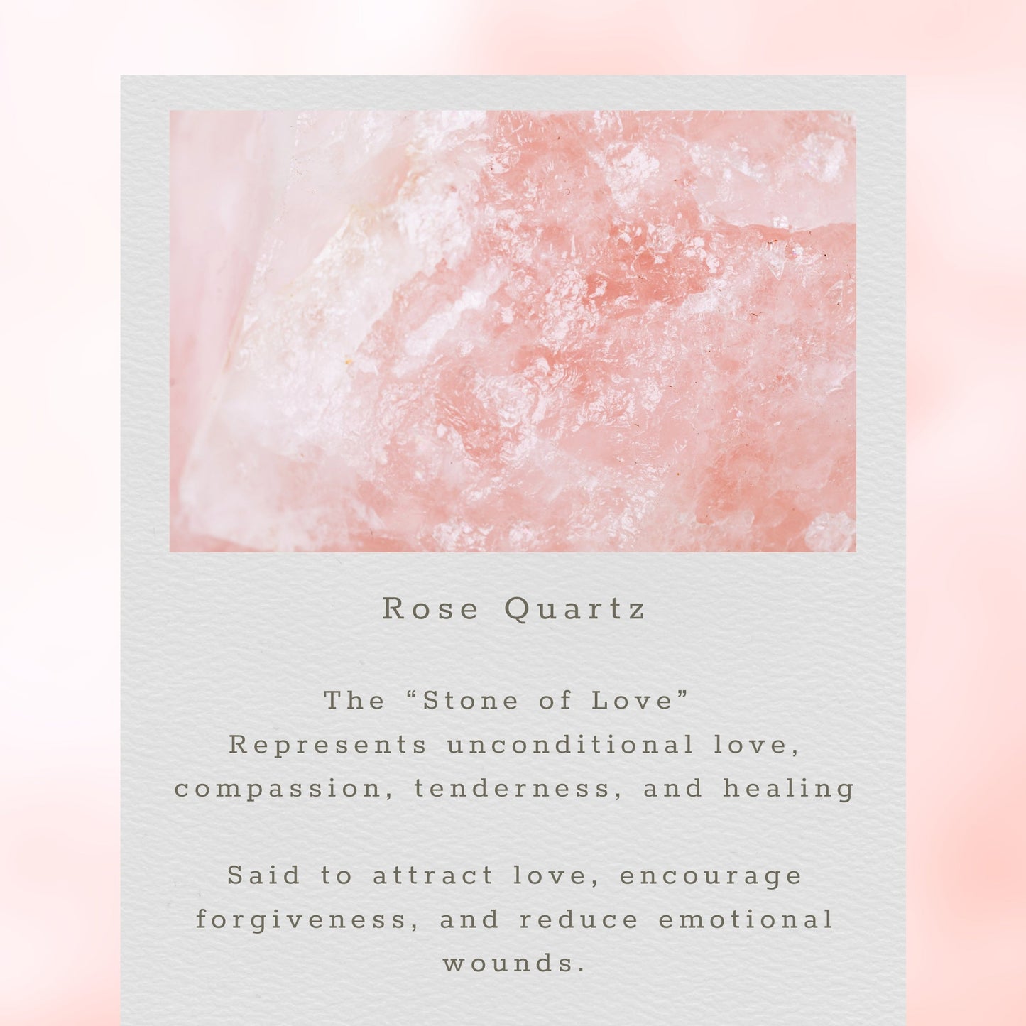 Rose Quartz Gemstone Mini Sparkler Necklace