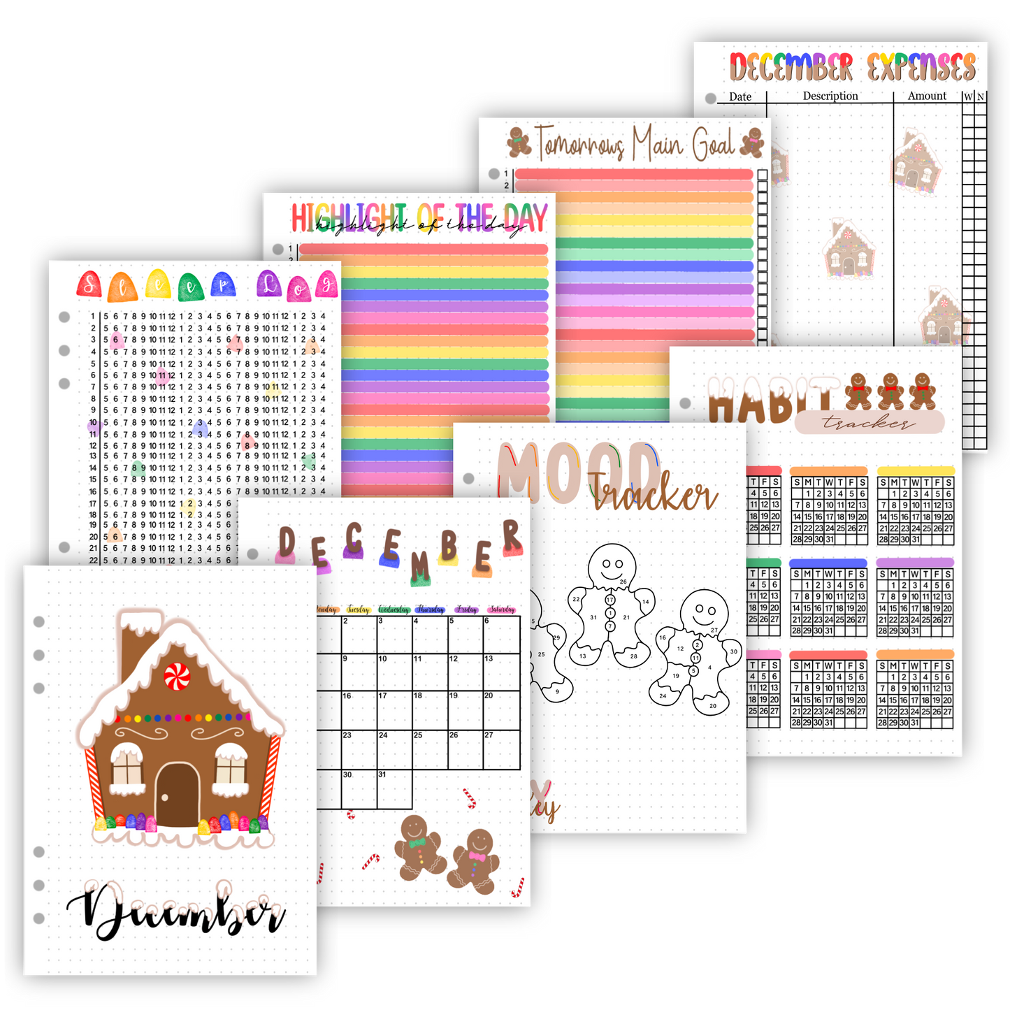 2025 Individual Monthly Holiday Pages