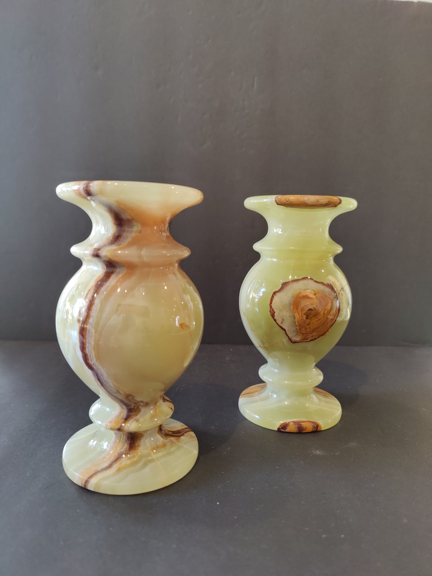 Green Onyx Decorative Vase 6"