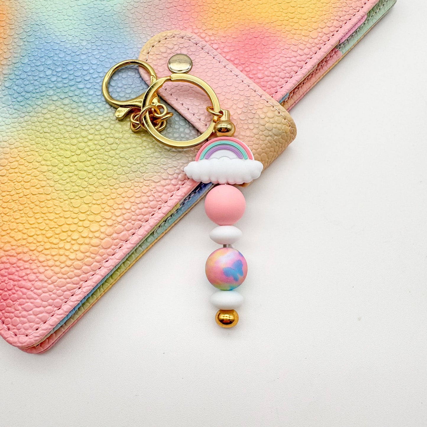 Rainbow Ballpoint Pen & Keychain