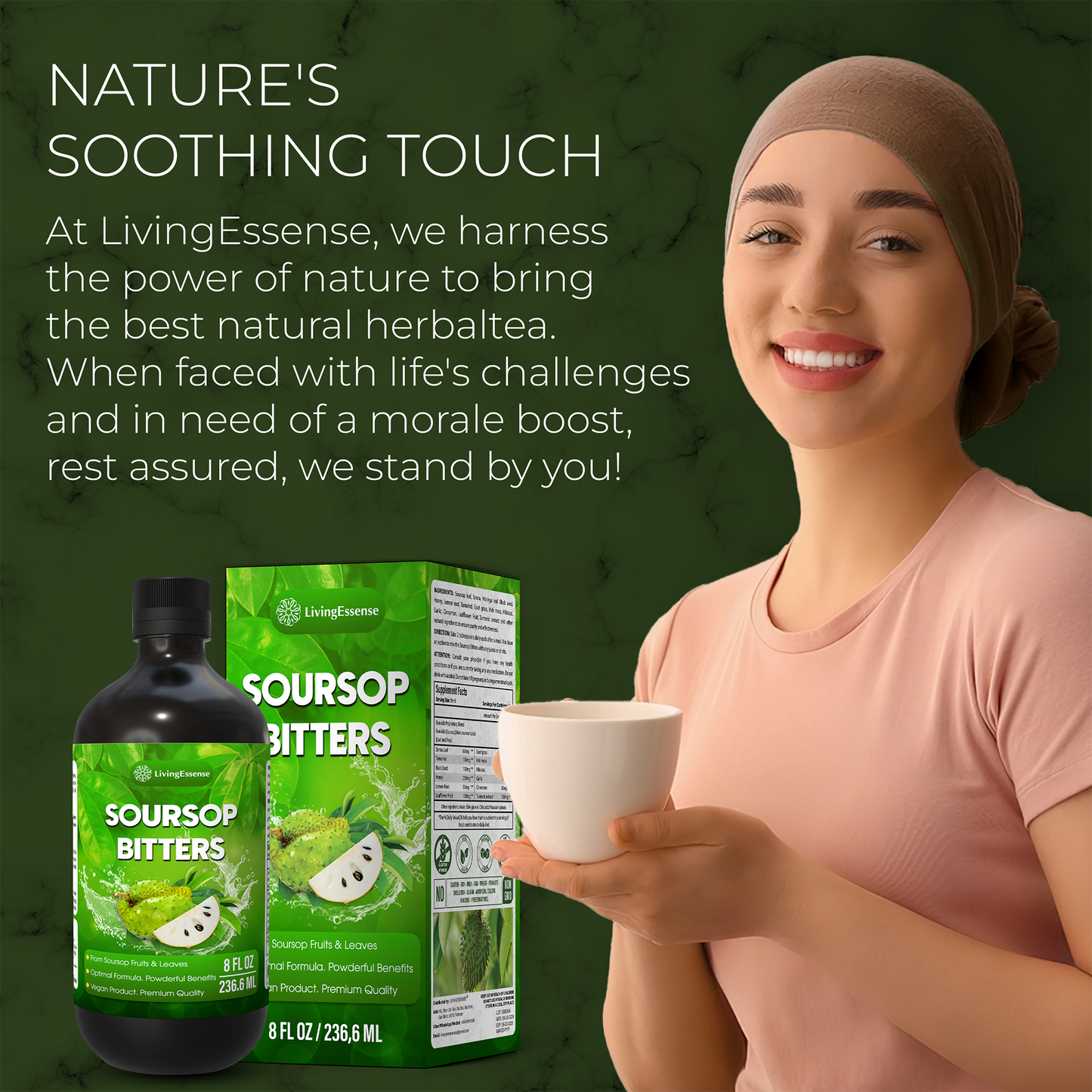 Soursop Bitters Liquid with Soursop Leaves for Gut Health & Immune Boost