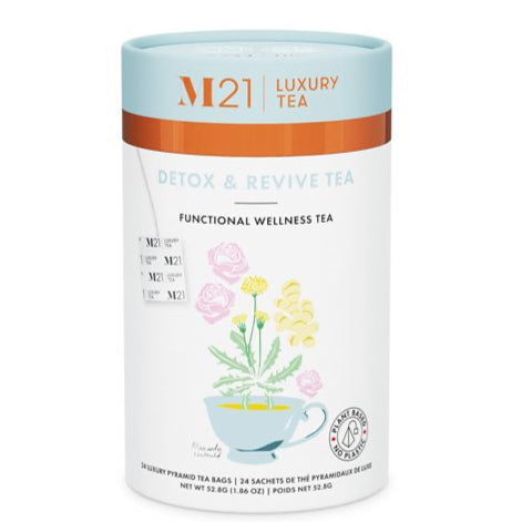 Detox and Revive Decorative Tea Bag Canister