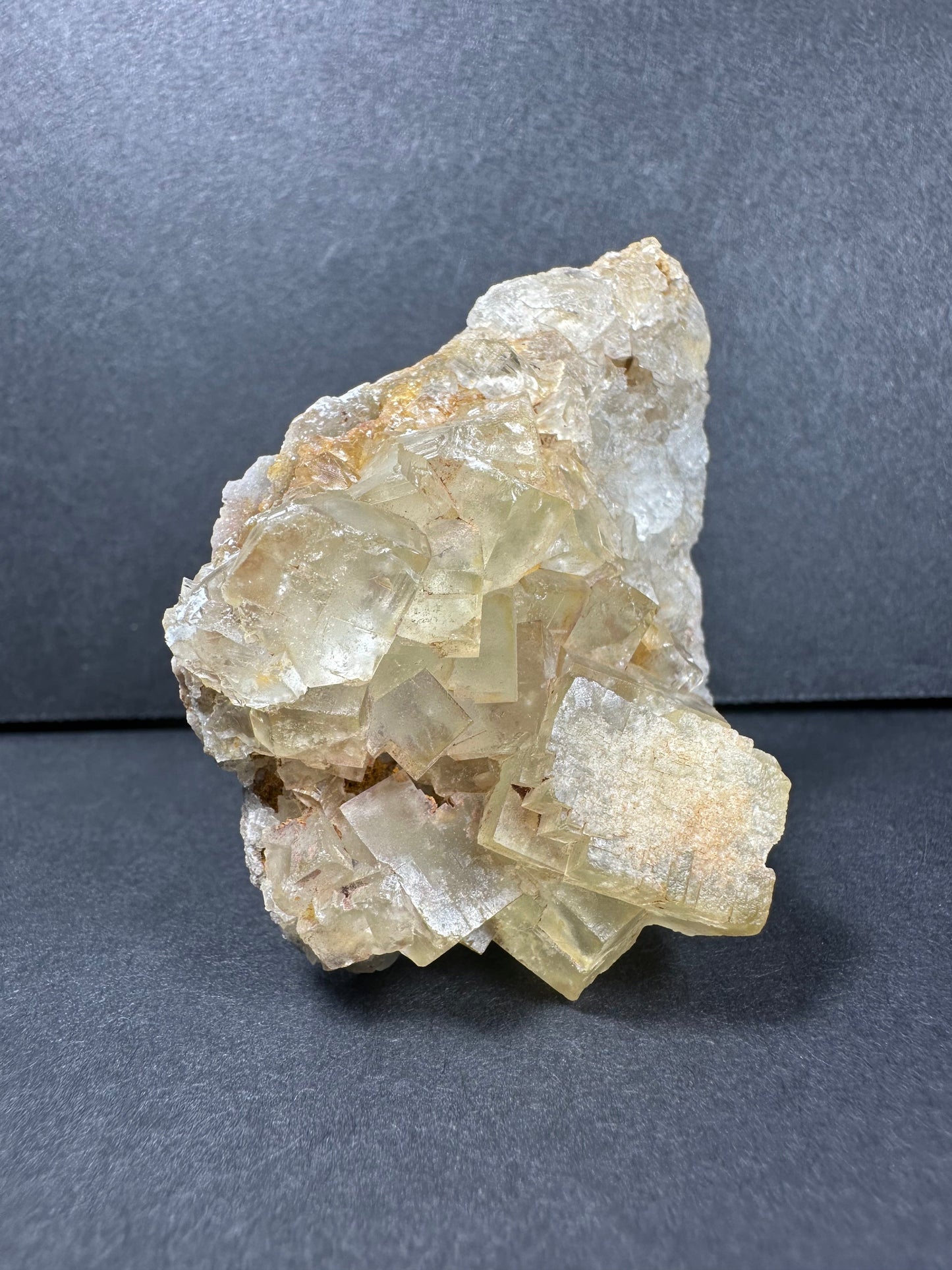 Yellow Fluorite Cluster