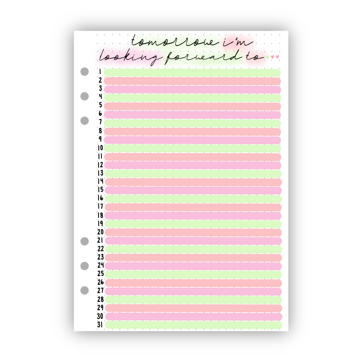 Tomorrow I'm Looking Forward To Tracker