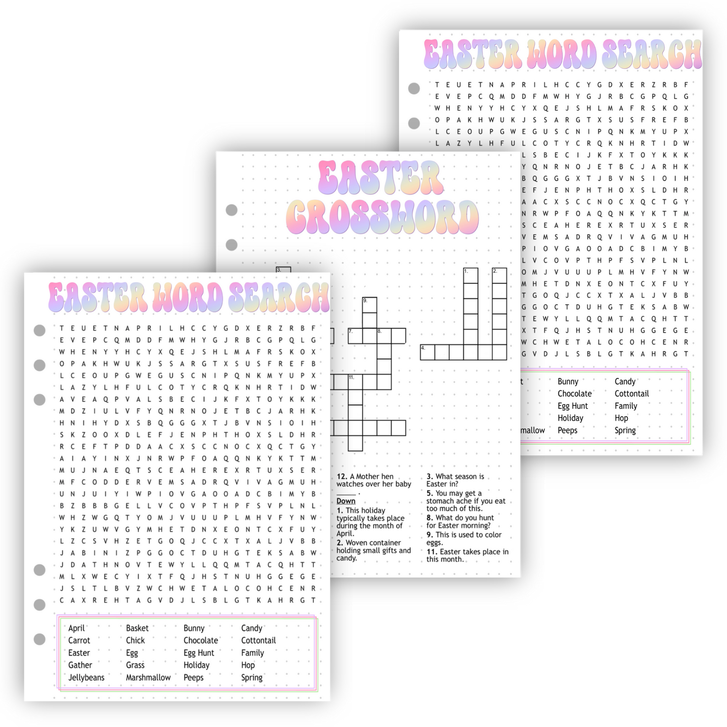 Easter Activity Pages