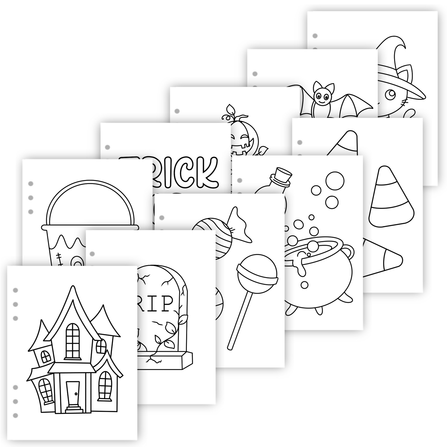 Halloween Bold & Easy Coloring Pages