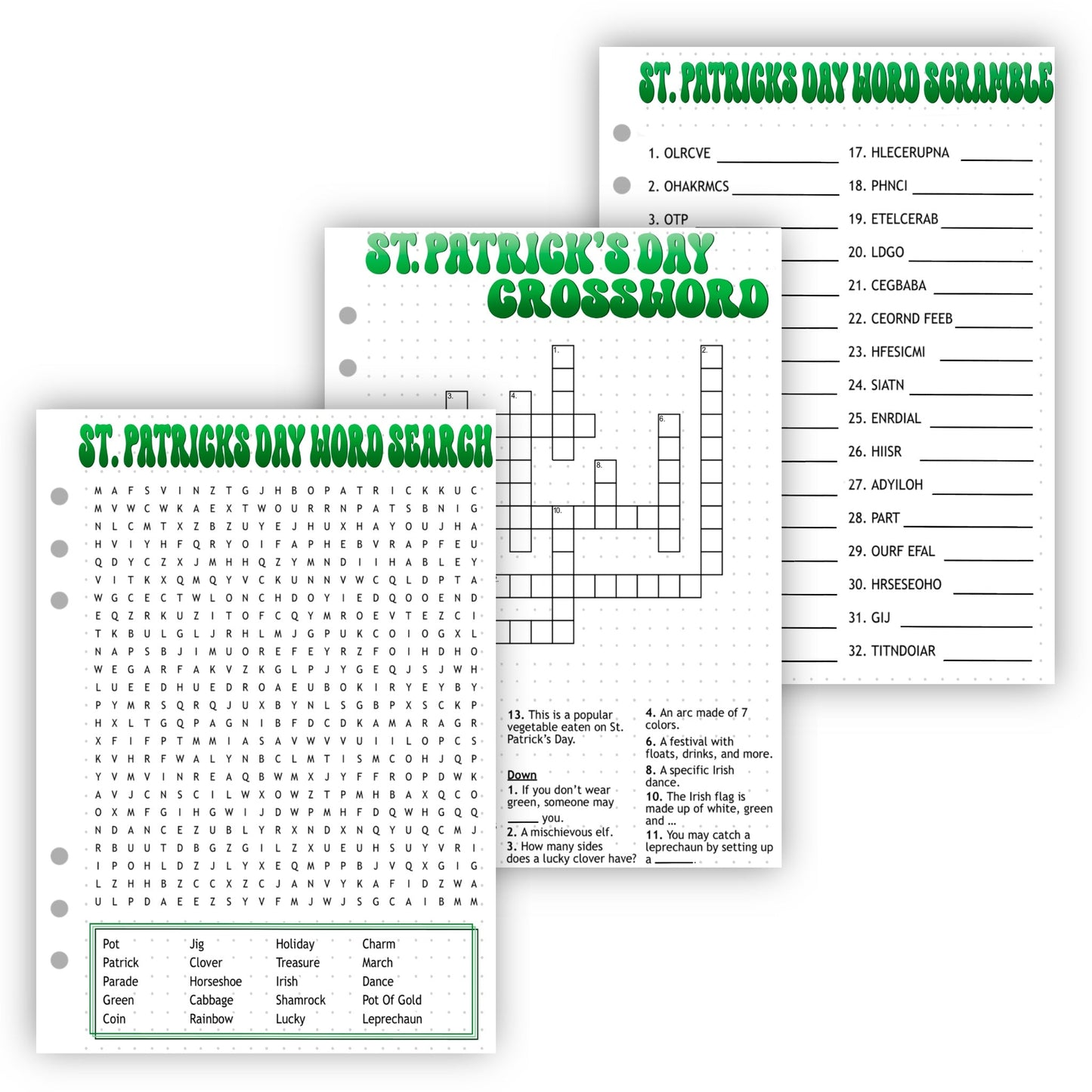 St. Patrick's Day Activity Pages