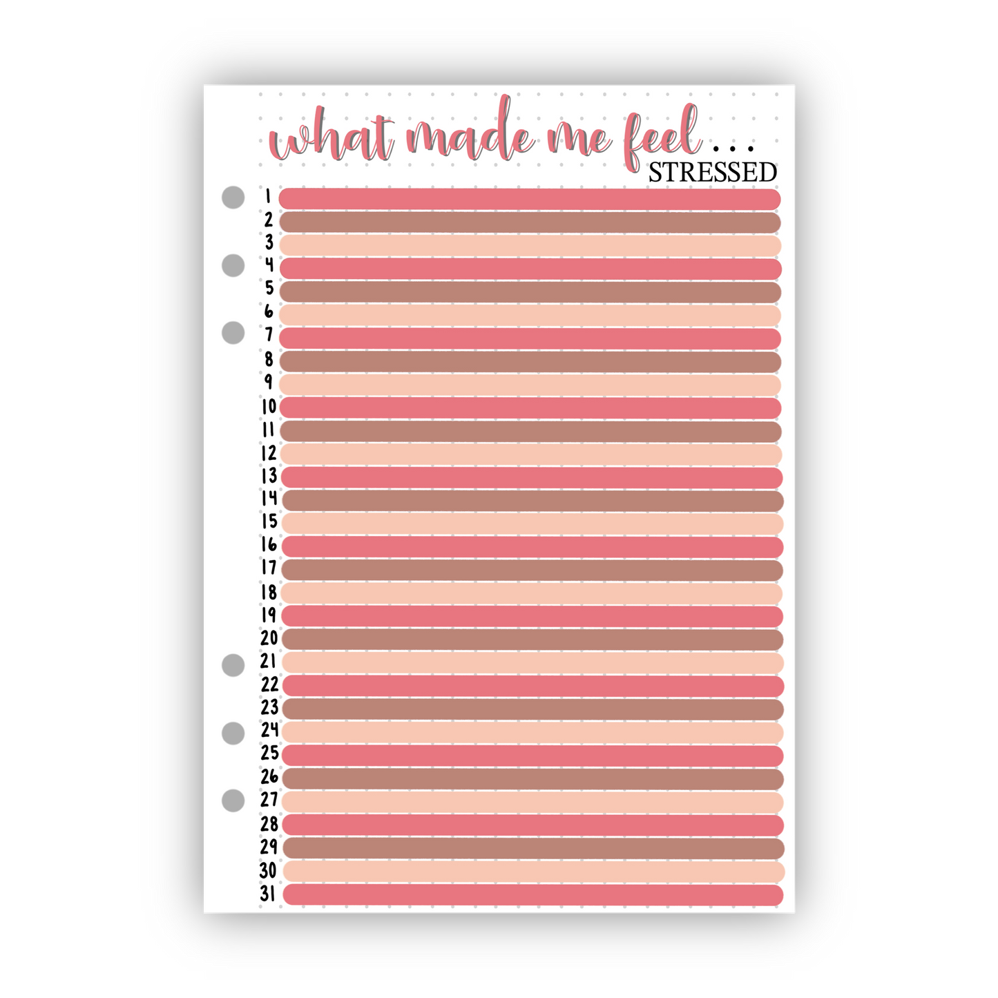 What Made Me Feel... Tracker