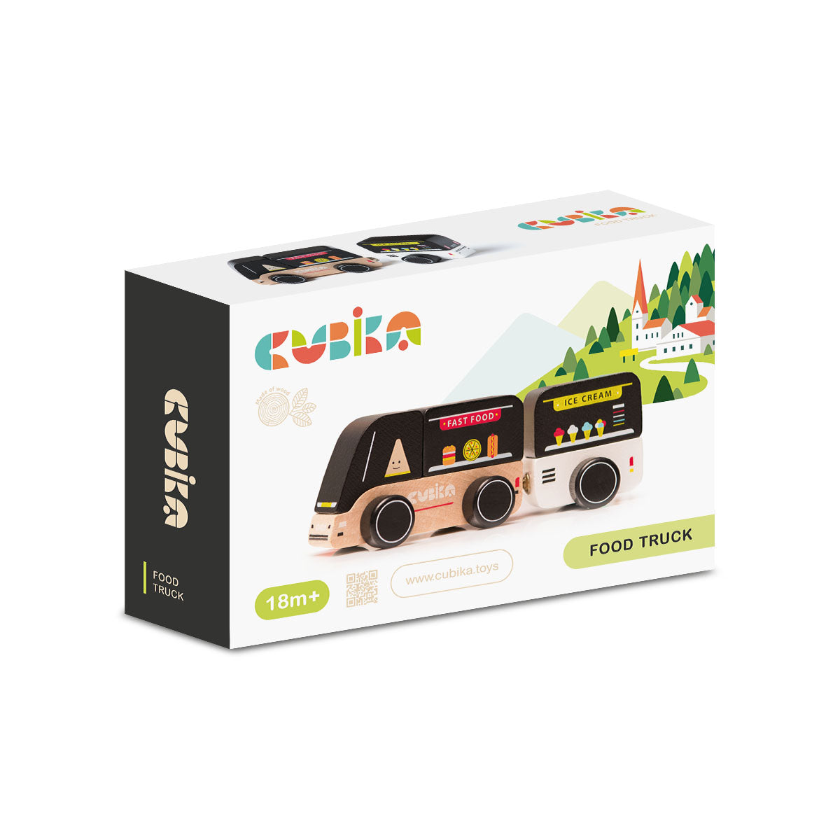 Wise Elk/Cubika Wooden toy - Food truck