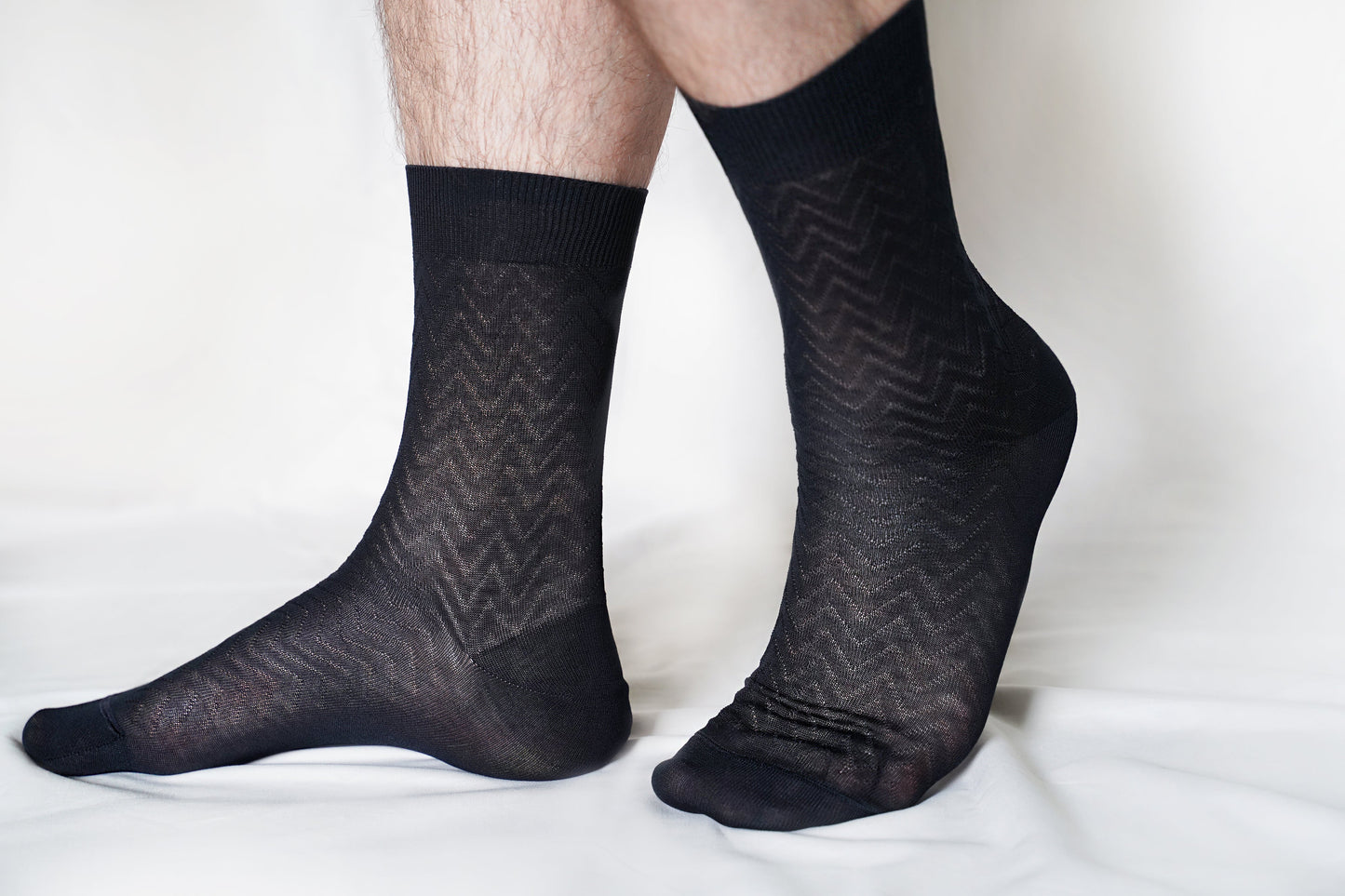 tittimitti® 100% Mercerized "Filo di Scozia" Cotton Men's Dress & Trouser Socks. 3-Pack. Made in Italy