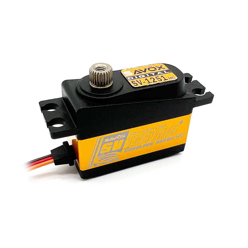 Savox Low Profile Digital Servo with Soft Start, 0.095sec/111.1oz @ SV1251MGP