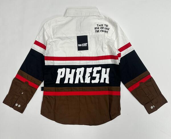 TINSEL Kid's Premium Twill Shirt With Multi Color Cut-blocks