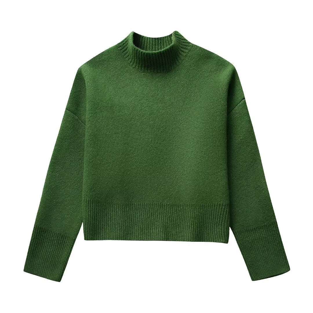 Spring Women's New Loose Ribbed Knitted Sweater