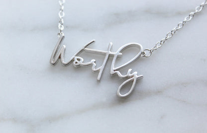 Worthy in Sterling Silver
