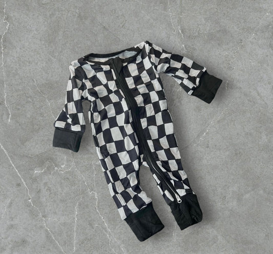 Checker | bamboo romper