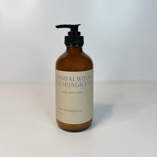 Sandalwood + Lemongrass Mango Butter Lotion