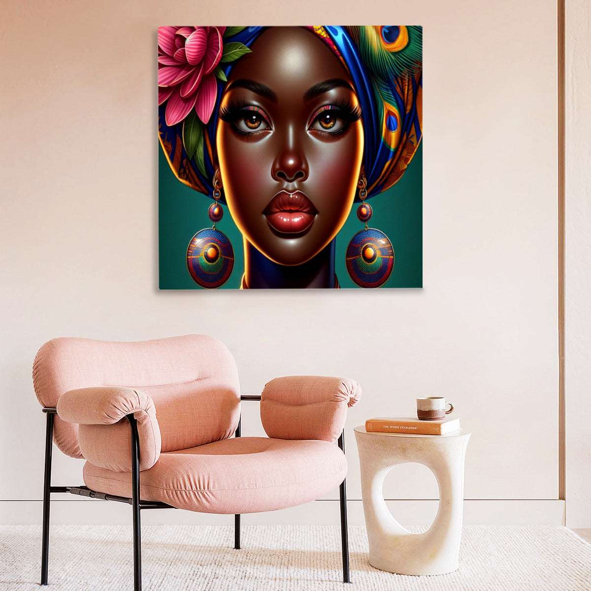 African Queen Series #10, African American Art Work, Africa, Wall Art, Home Decor