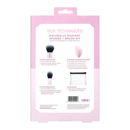 REAL TECHNIQUES Limited Edition Naturally Radiant Sponge and Brush Kit