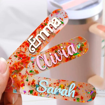 10/5PCS Name Plate Compatible For Replacement Stanley 40 Oz Cups Blank Name Tag Reusable Acrylic Nameplate Glass Lid For Bottle