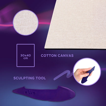 OKTO Sensory Art 3D Painting “Sunflowers” – 11.8” x 15.7” Canvas Kit