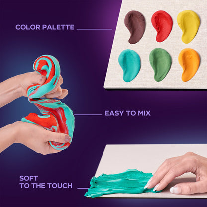 OKTO Sensory Art 3D Painting “Sunflowers” – 11.8” x 15.7” Canvas Kit