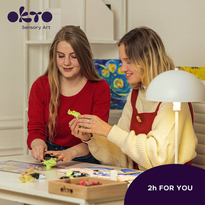 OKTO Sensory Art 3D Woodcraft “Energy” – Succulent Craft Kit