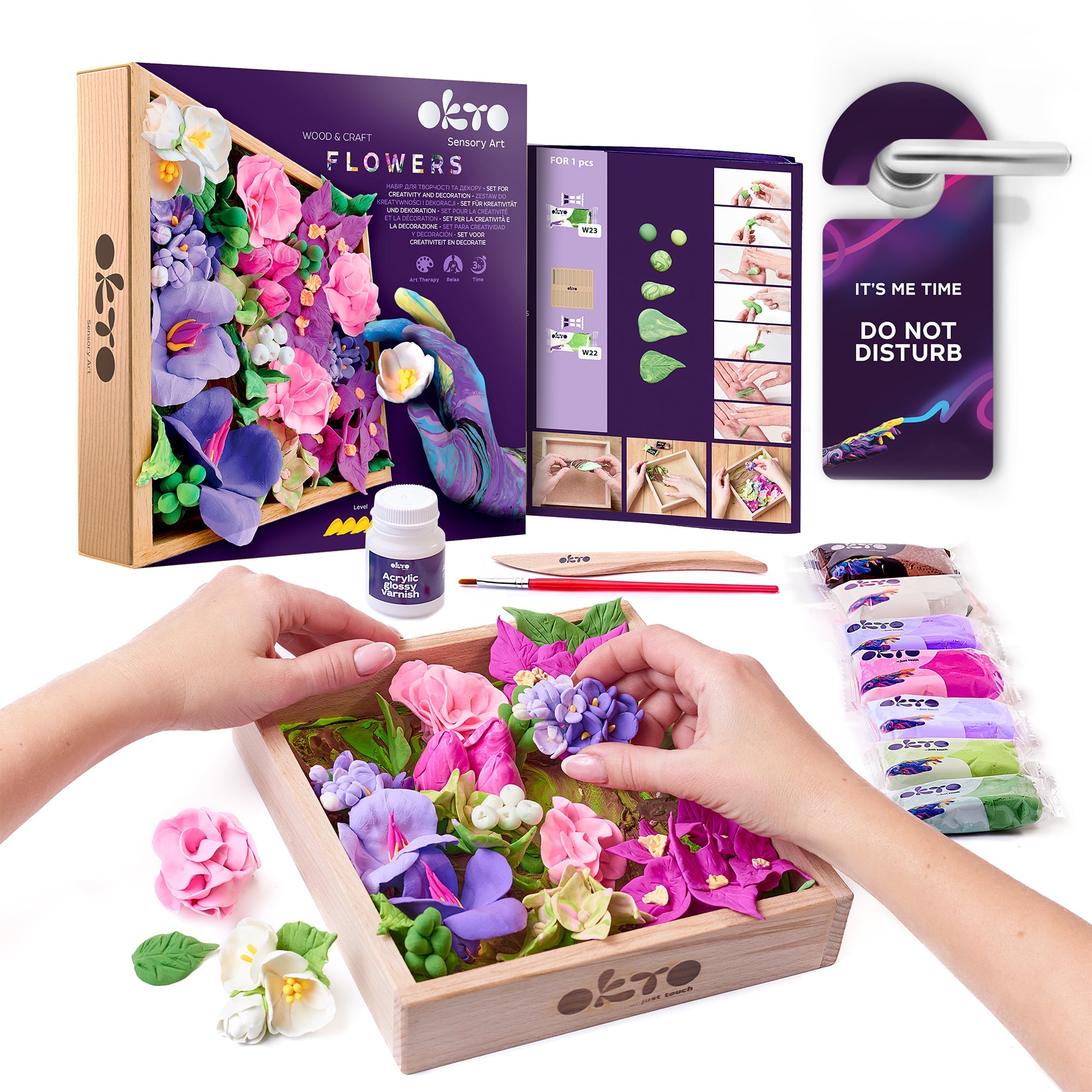 OKTO Sensory Art 3D Woodcraft “Inspiration” – Succulent Craft Kit