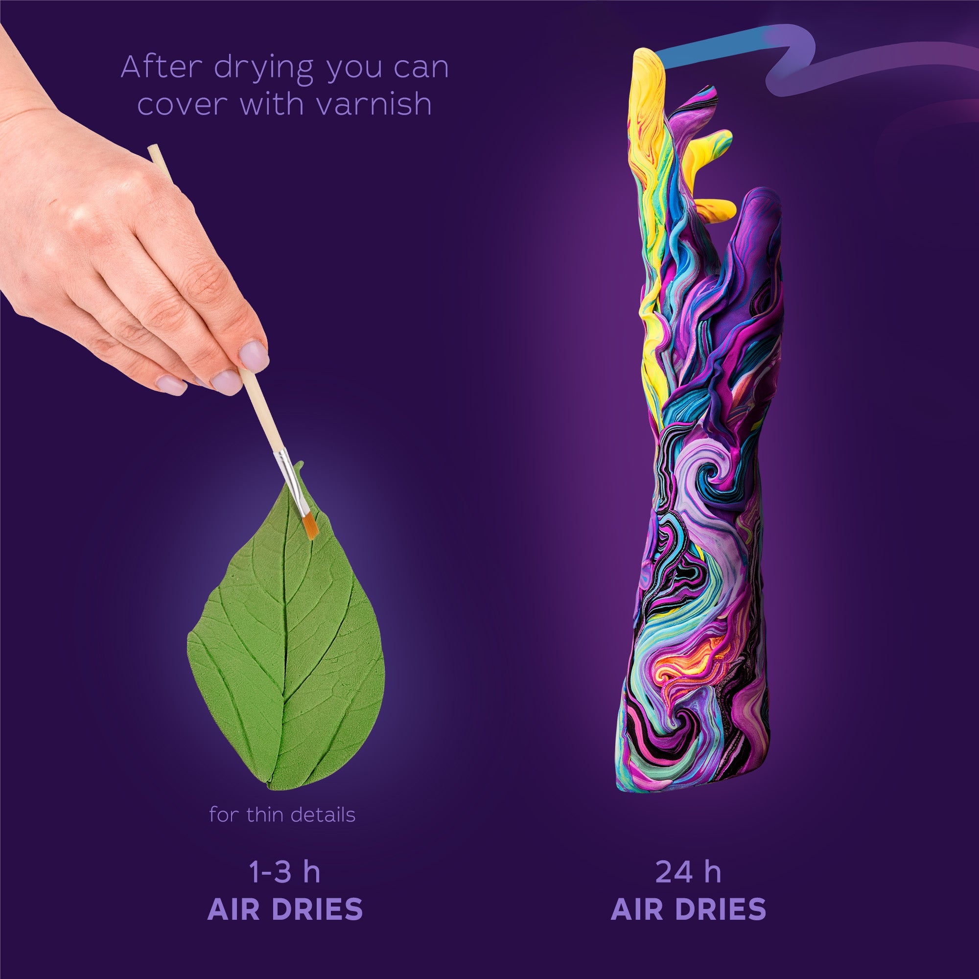 OKTO Colors Air Clay (L) — 30 Sticks — Refill — Ages 14+