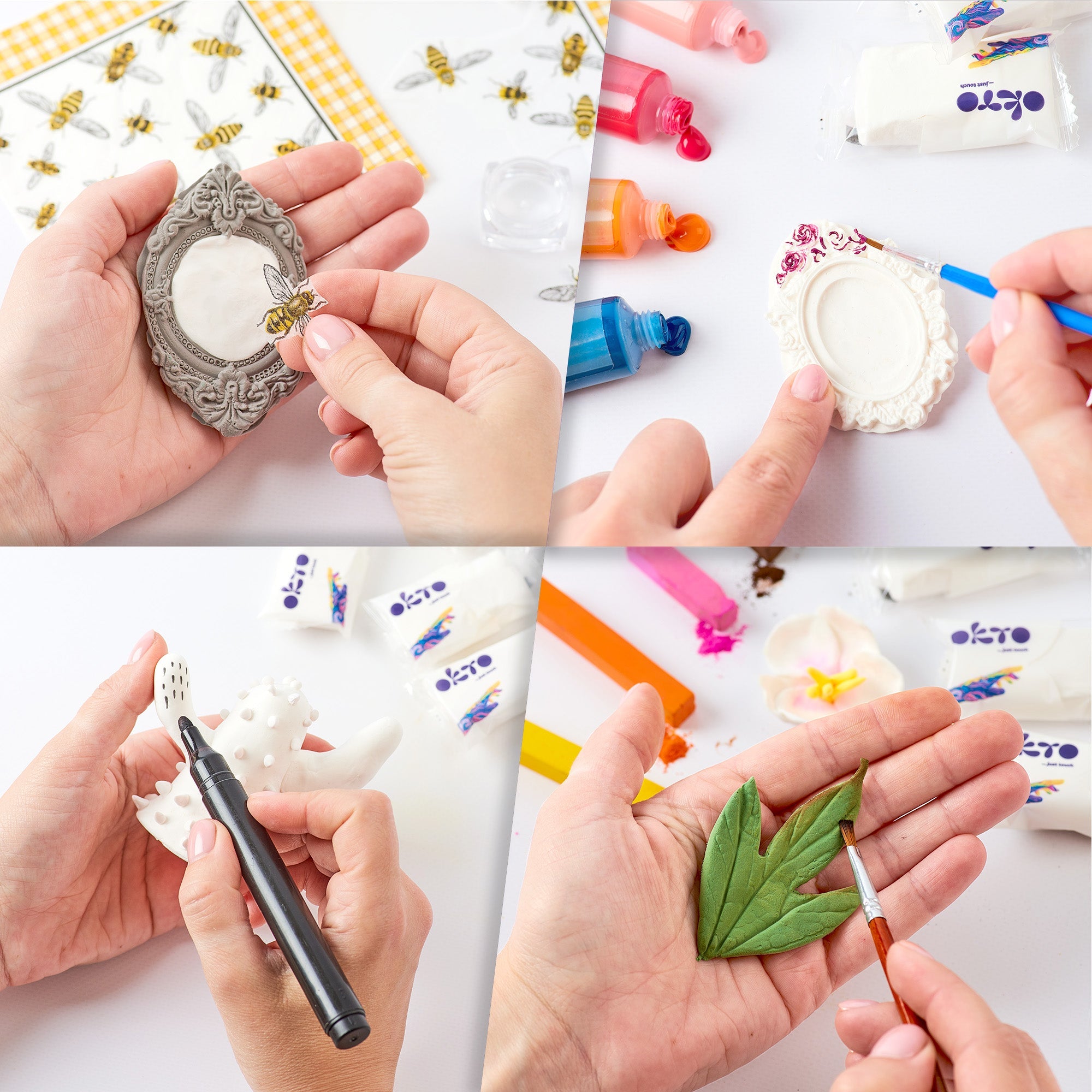 OKTO Colors Air Clay (L) — 30 Sticks — Refill — Ages 14+