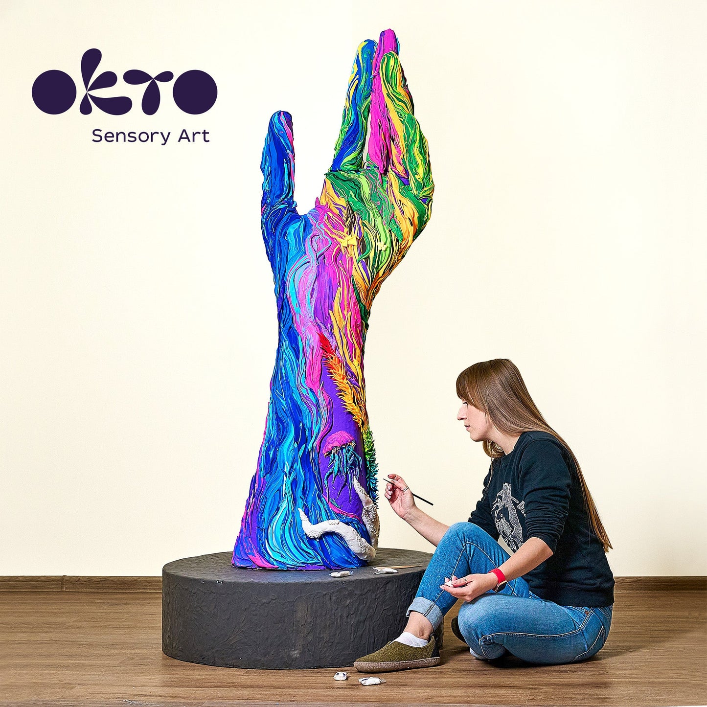 OKTO Colors Mix Air Clay (L Size)