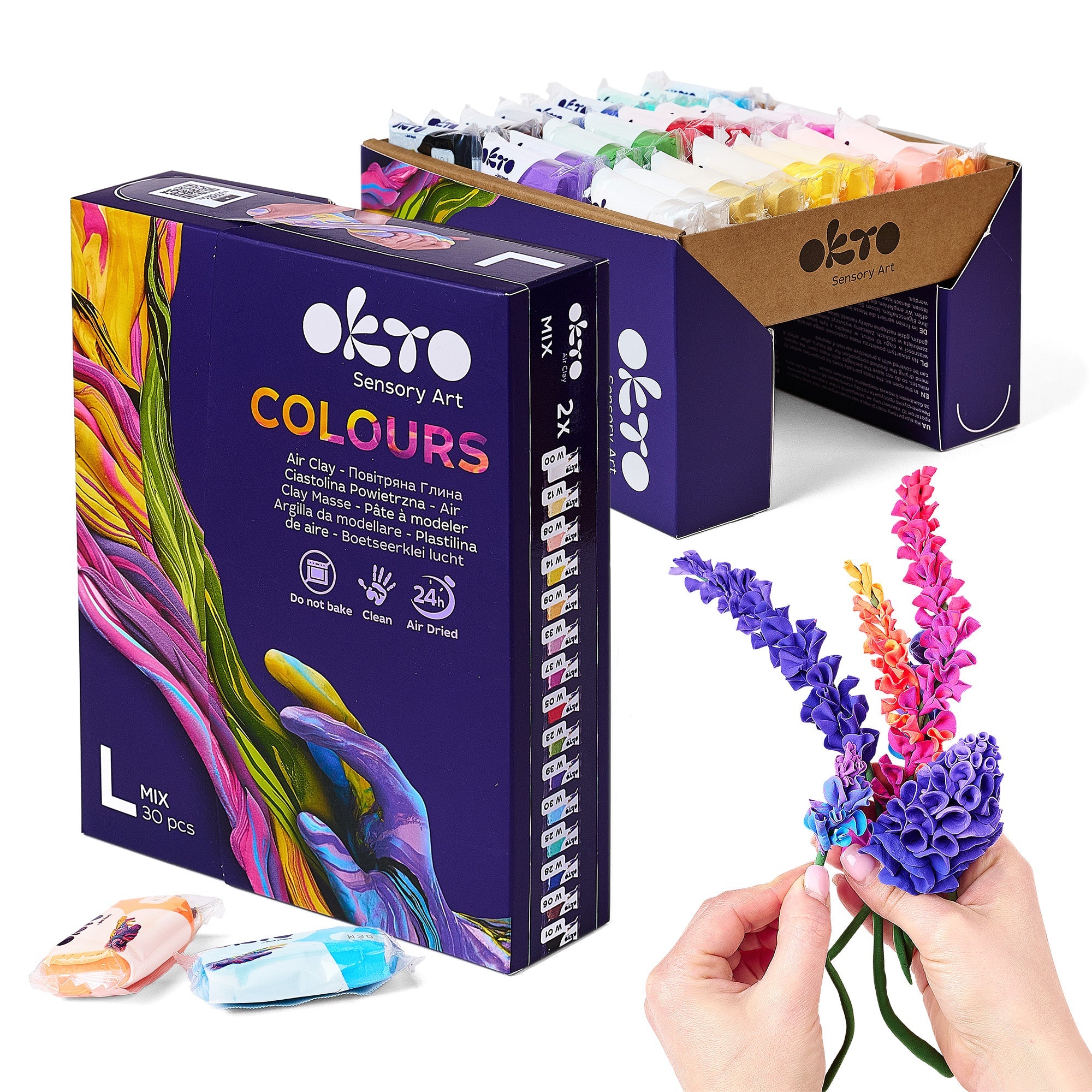 OKTO Colors Mix Air Clay (L Size)