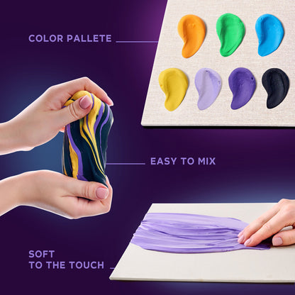 OKTO 3D Clay Painting — New York Skyline (≈16×12 in) — Ages 14+