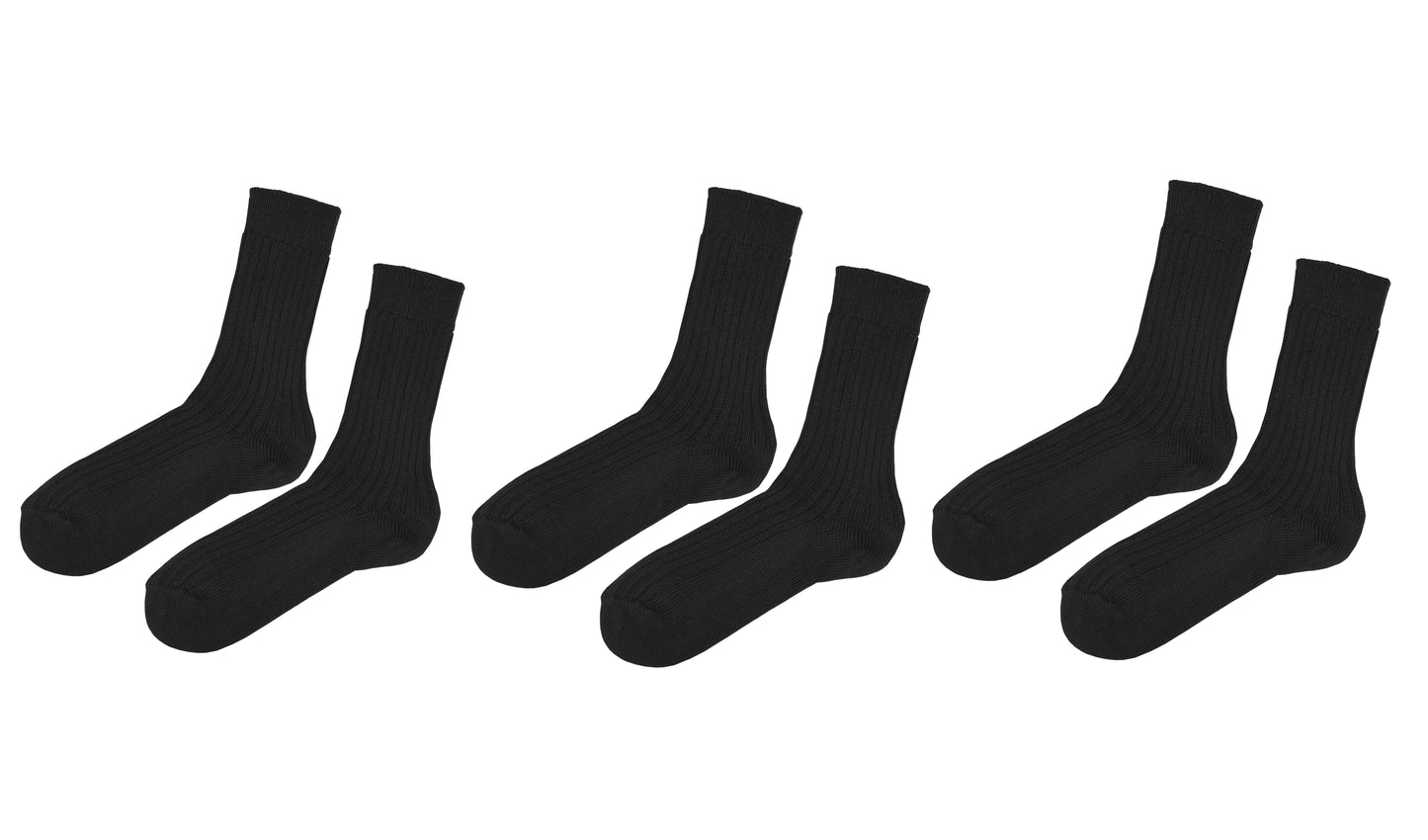 tittimitti® 100% Organic Cotton Men's Boot Socks. 3 Pairs. Made in Italy.