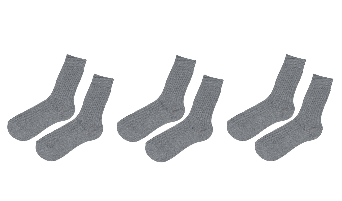 tittimitti® 100% Organic Cotton Men's Boot Socks. 3 Pairs. Made in Italy.