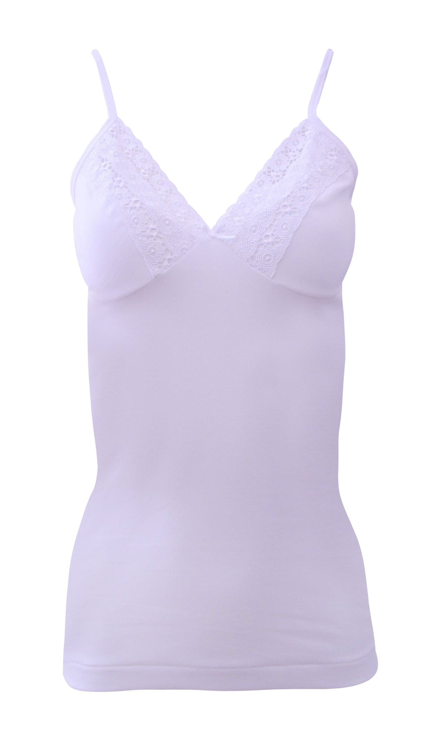 EGi Luxury 100% Filo di Scozia Cotton with Macramé Lace Women's Top S - XXL Made in Italy.(1048)