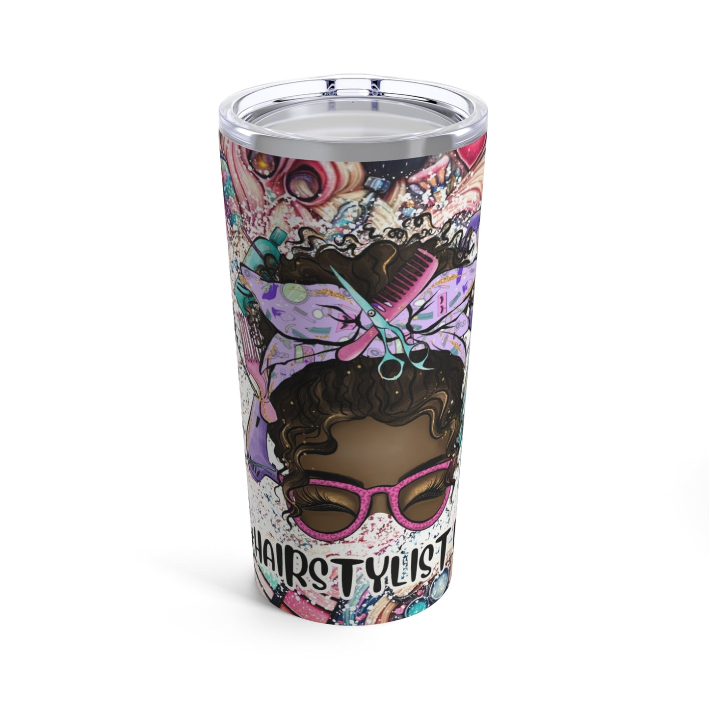 African American Hair Stylist Life Tumbler 20oz