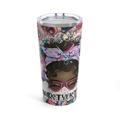 African American Hair Stylist Life Tumbler 20oz