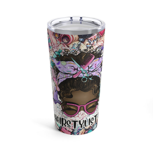 African American Hair Stylist Life Tumbler 20oz