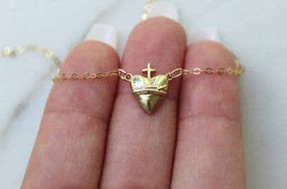 Holy Hearts™ Sacred Heart of Jesus Necklace