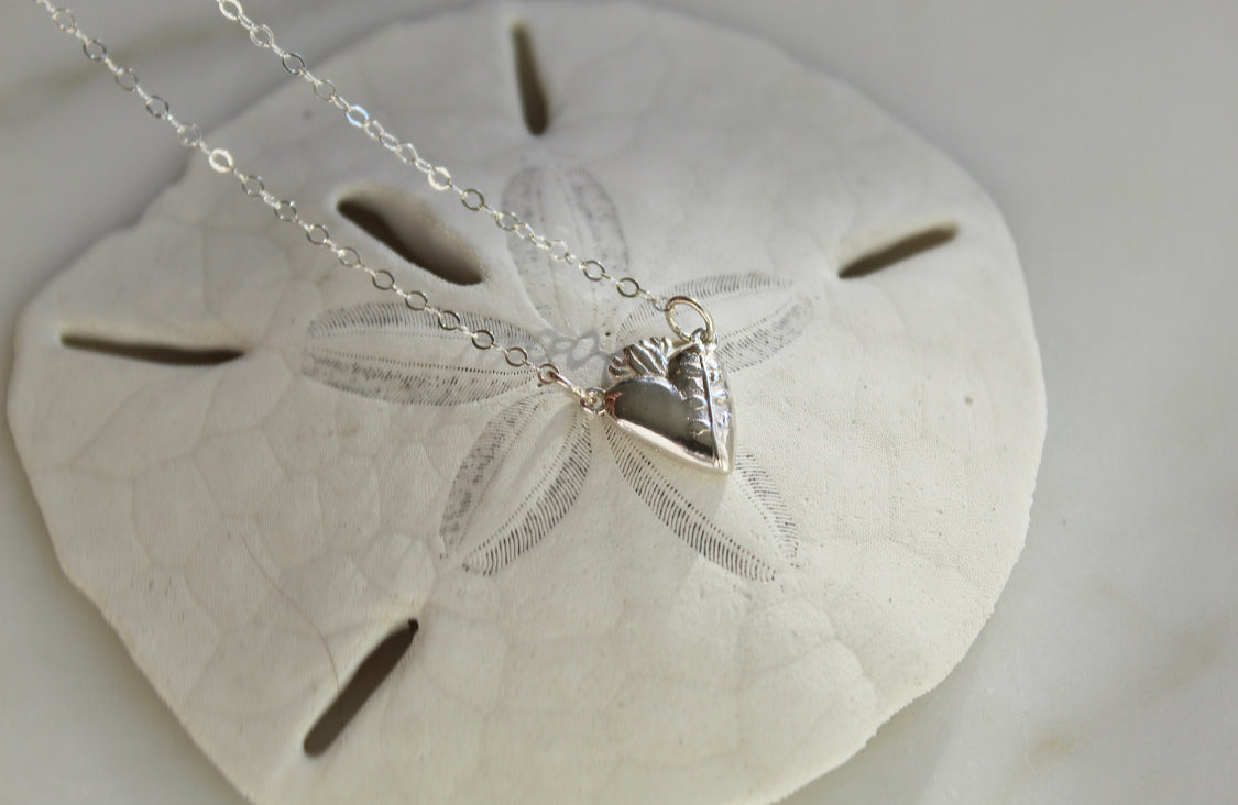 Holy Hearts™ Chaste Heart Of St. Joseph Necklace In Sterling Silver