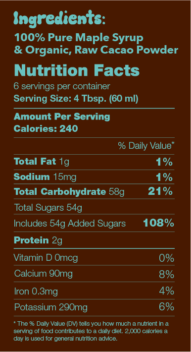 Wholesale Chocolate Maple Syrup