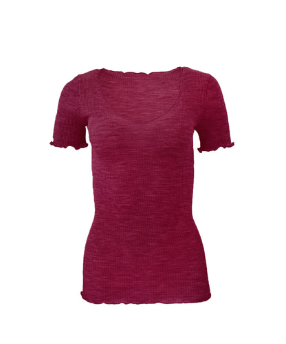 EGi Luxury Wool Silk Women's T-Shirt. Proudly Made in Italy.