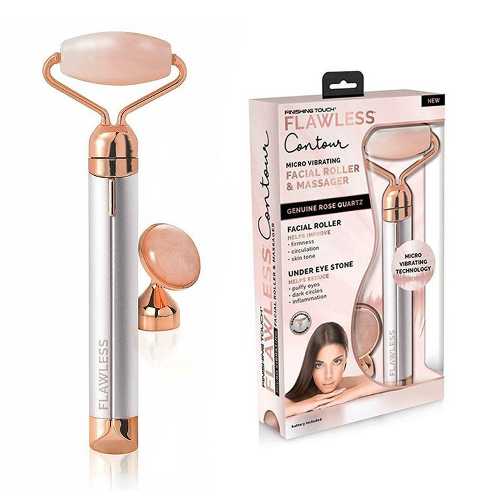 FINISHING TOUCH Flawless Vibrating Quartz Facial Roller & Massager