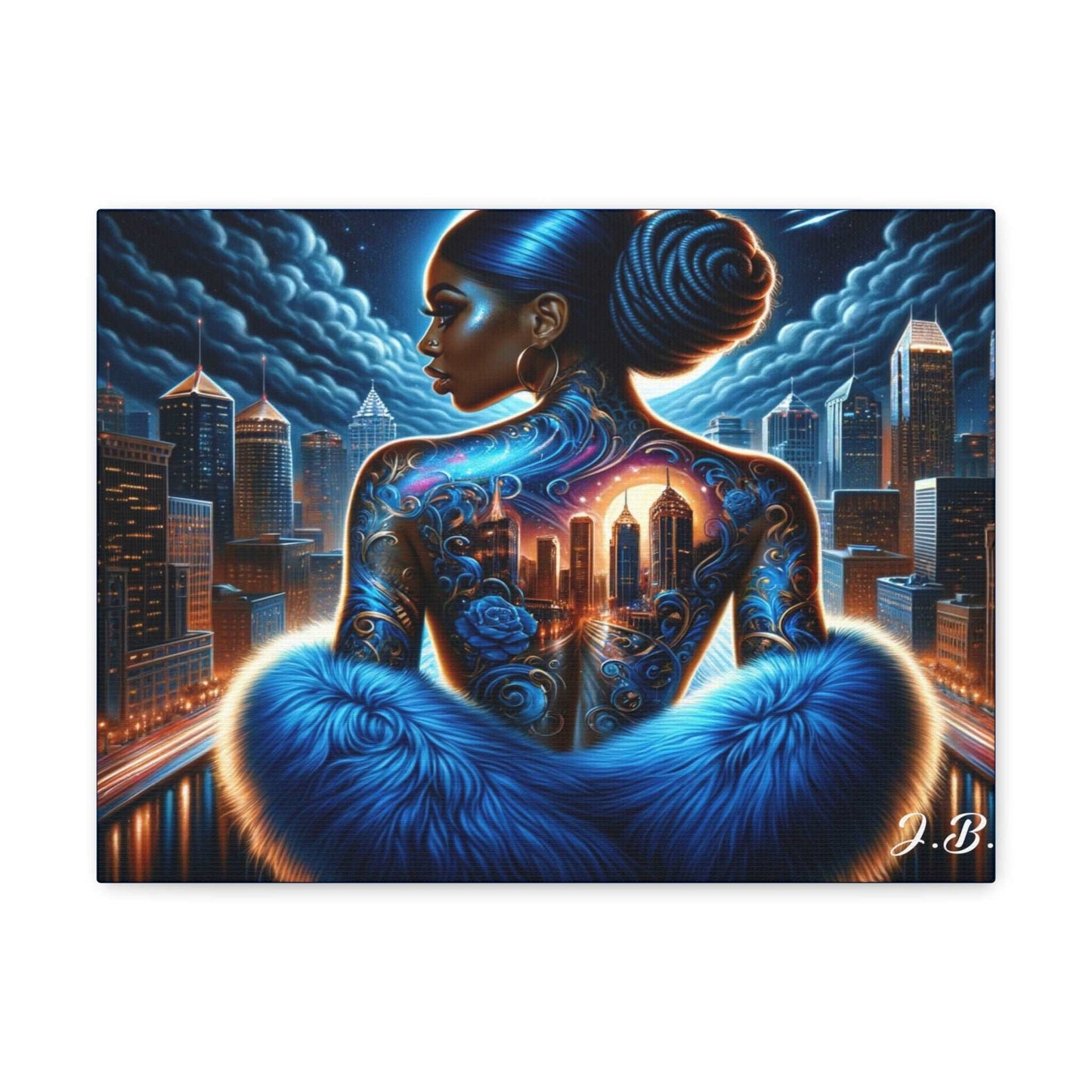 African American Blue Sky's Canvas Gallery Wraps Canvas Gallery Wraps