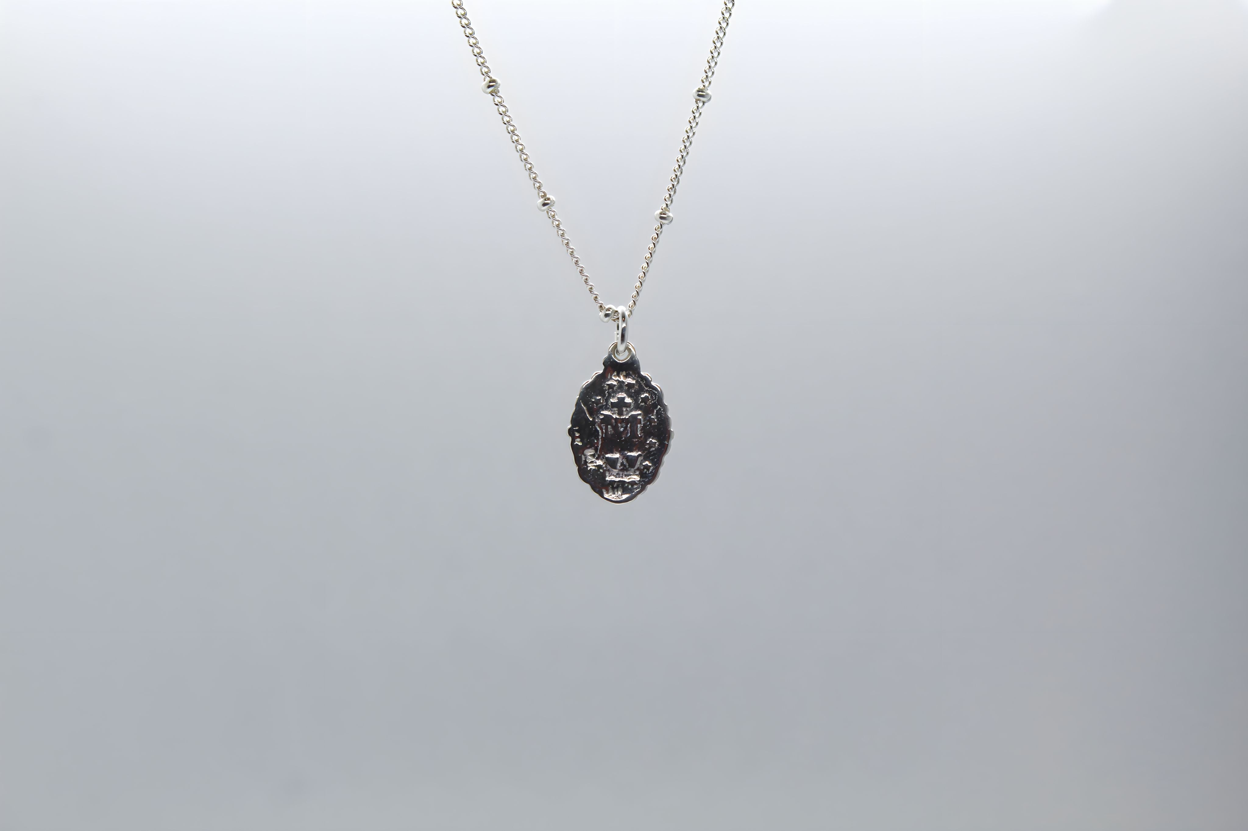 Intricate Miraculous medal necklace-Silver *Made to Order*