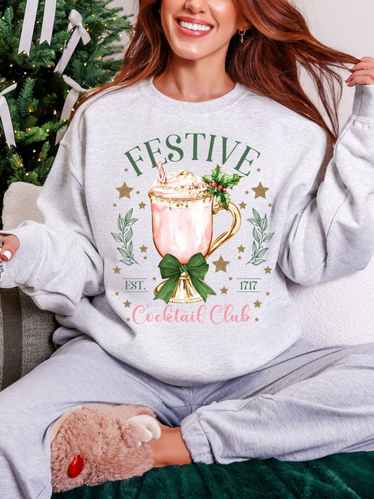 Gildan Christmas Festive Cocktail Sweatshirt