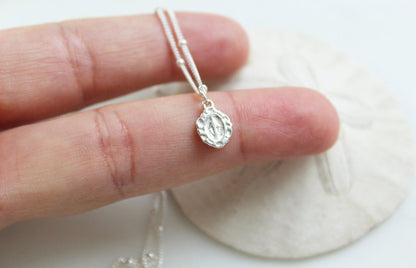 Tiny Miraculous Medal Necklace in 925 Sterling Silver